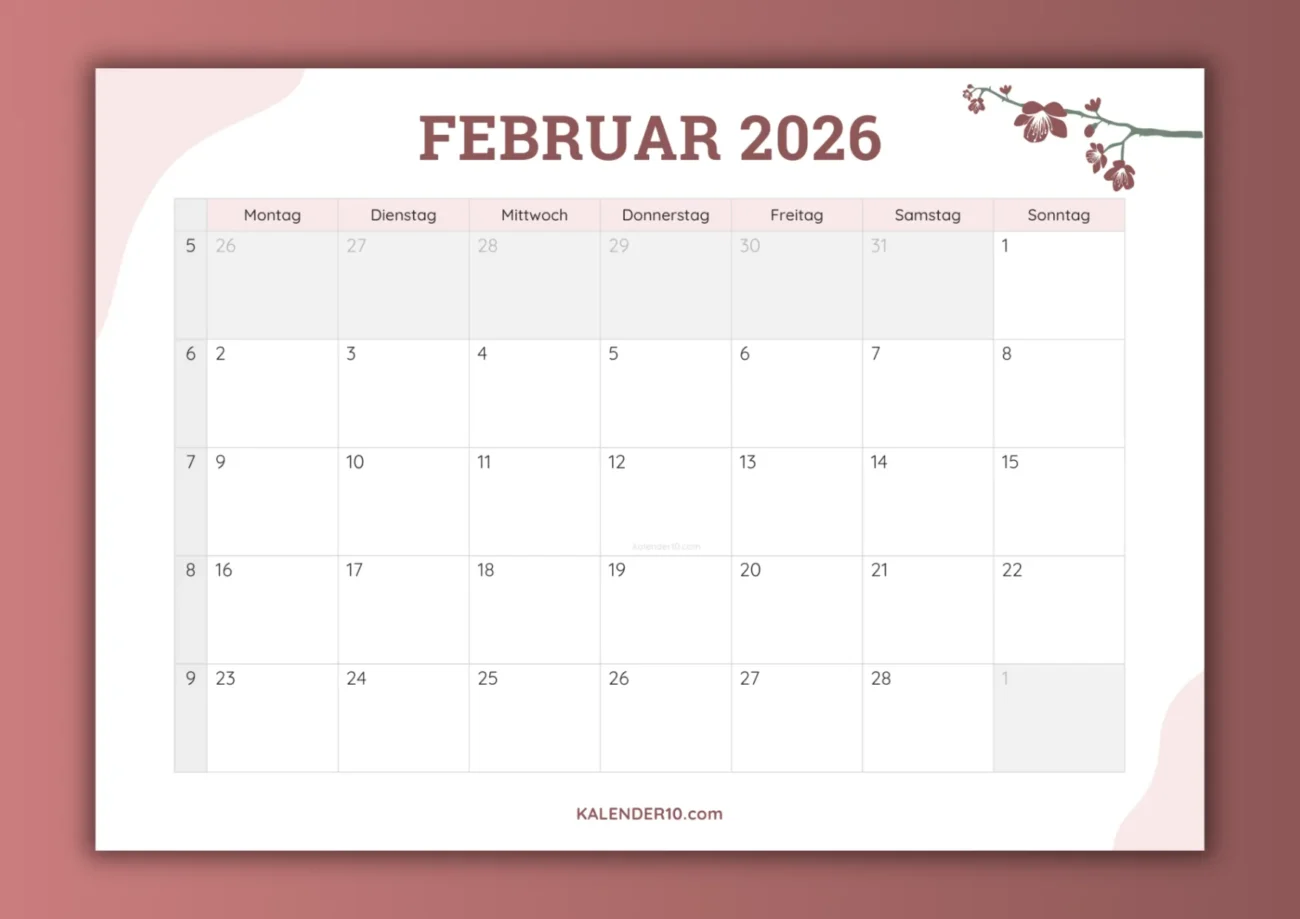 Kalender 2025-2026 ️ zum Ausdrucken | Kostenlose PDF Kalender & Planer
