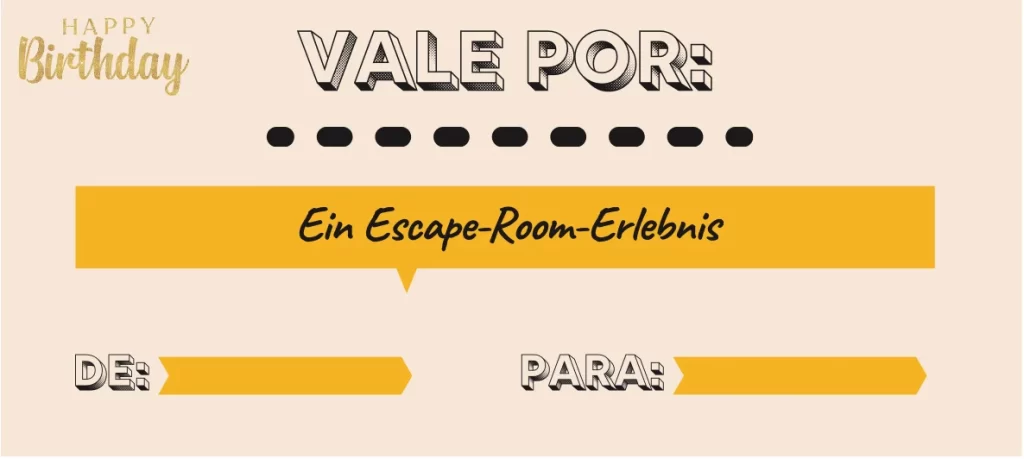 escape room gutschein