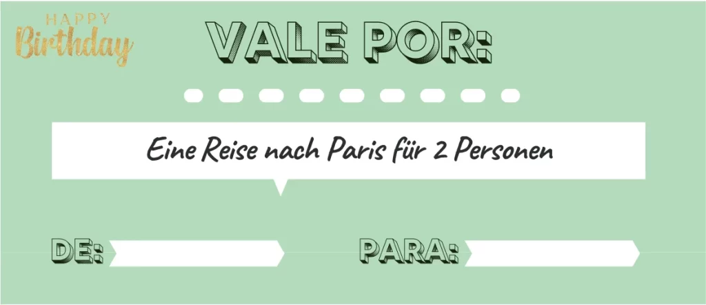 gutschein reise vorlage